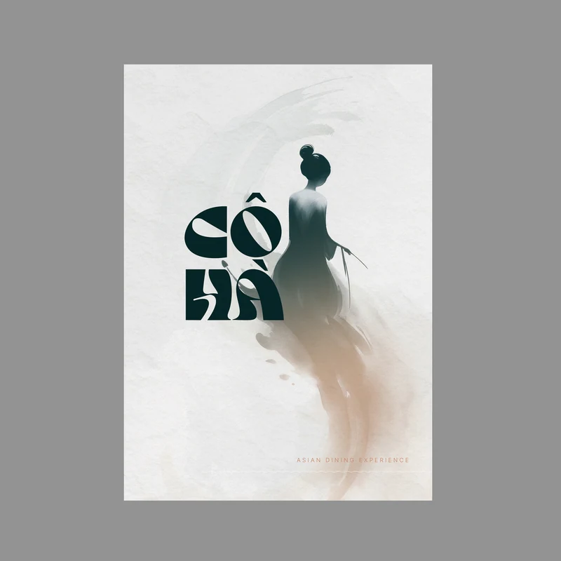 CÔ HÀ — Menu cover