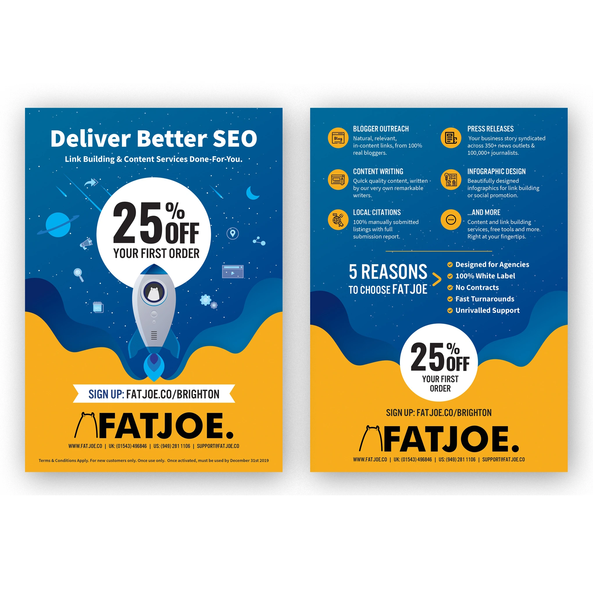 FATJOE — Promotional flyer · front and reverse