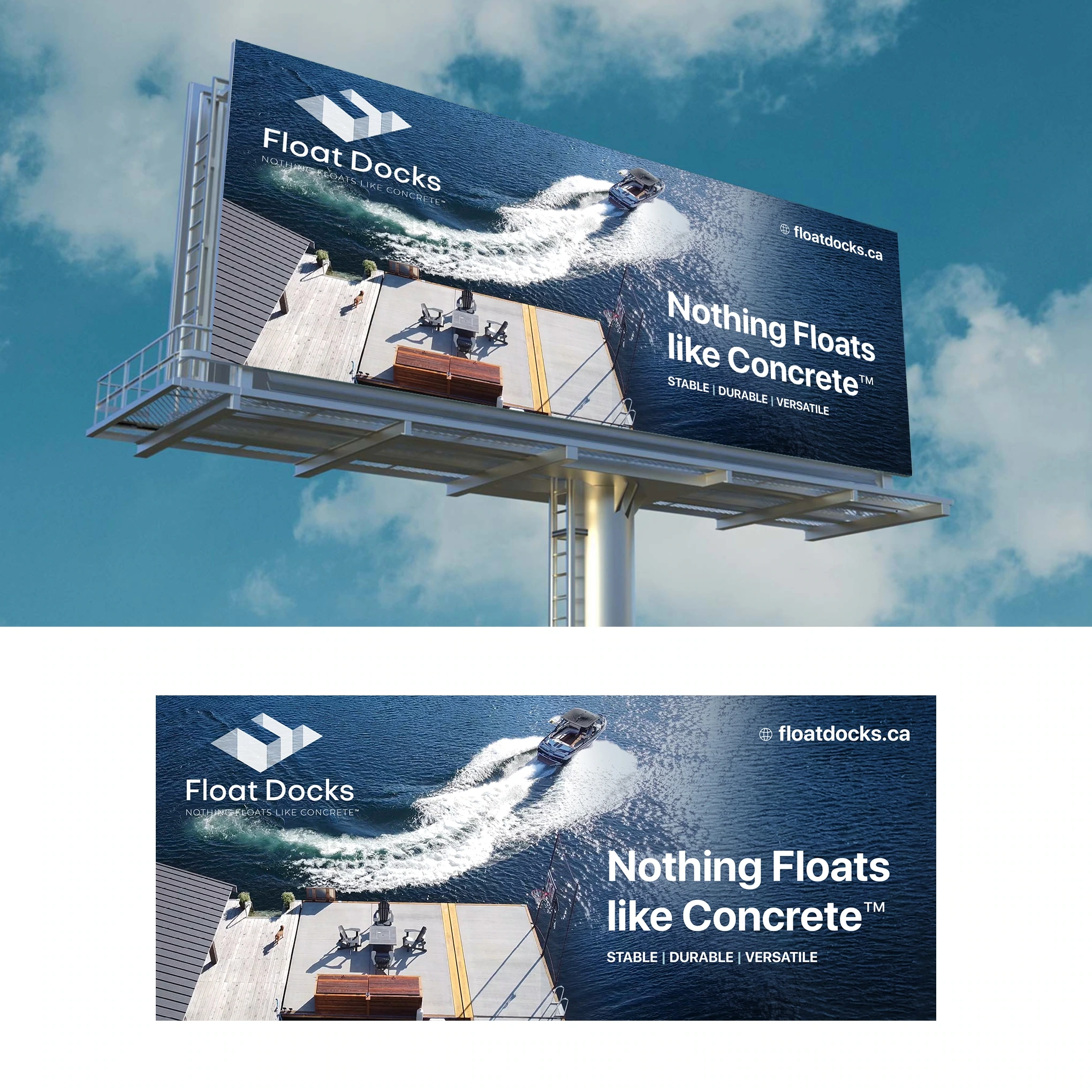 Float Docks — Nothing floats like concrete · direction 01