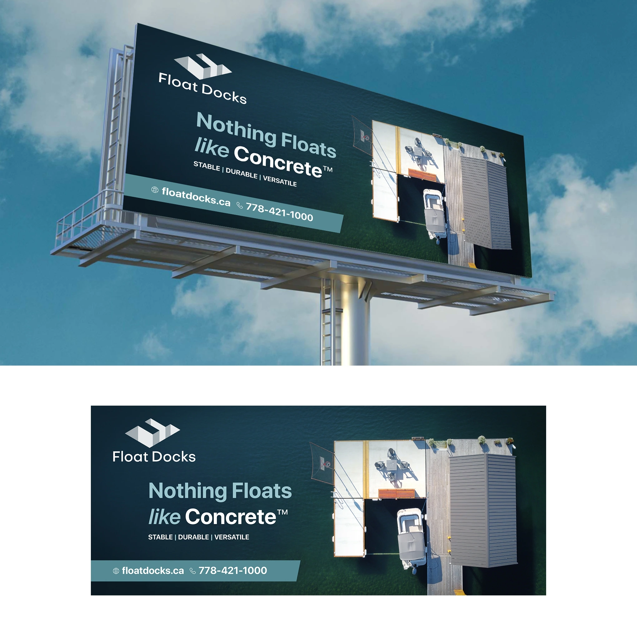 Float Docks — Nothing floats like concrete · direction 03