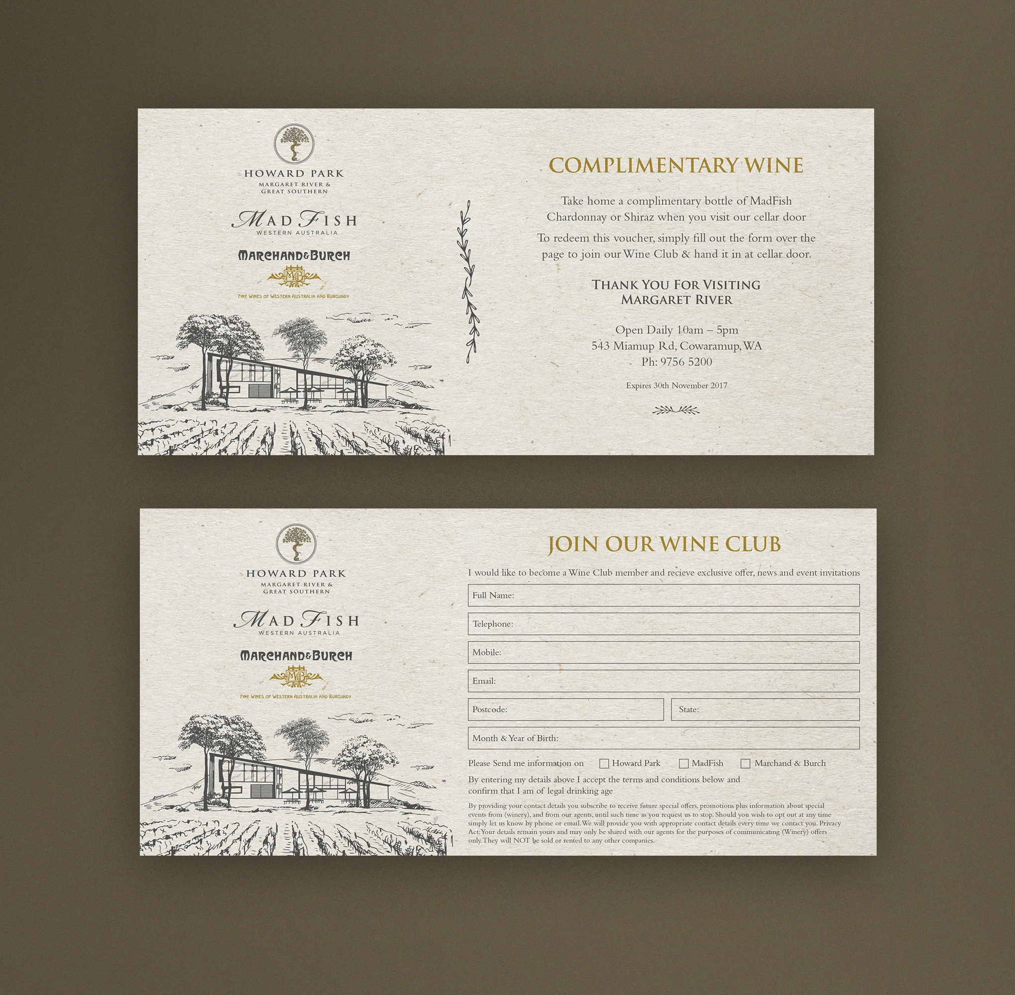Howard Park Wines — Wine club invitation · direction 03