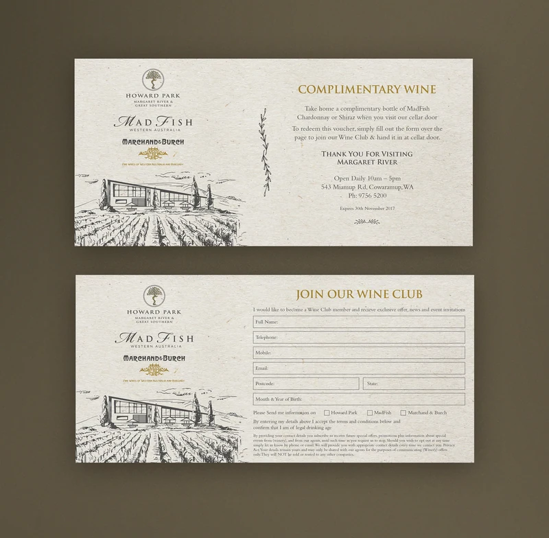 Howard Park Wines — Wine club invitation · direction 01