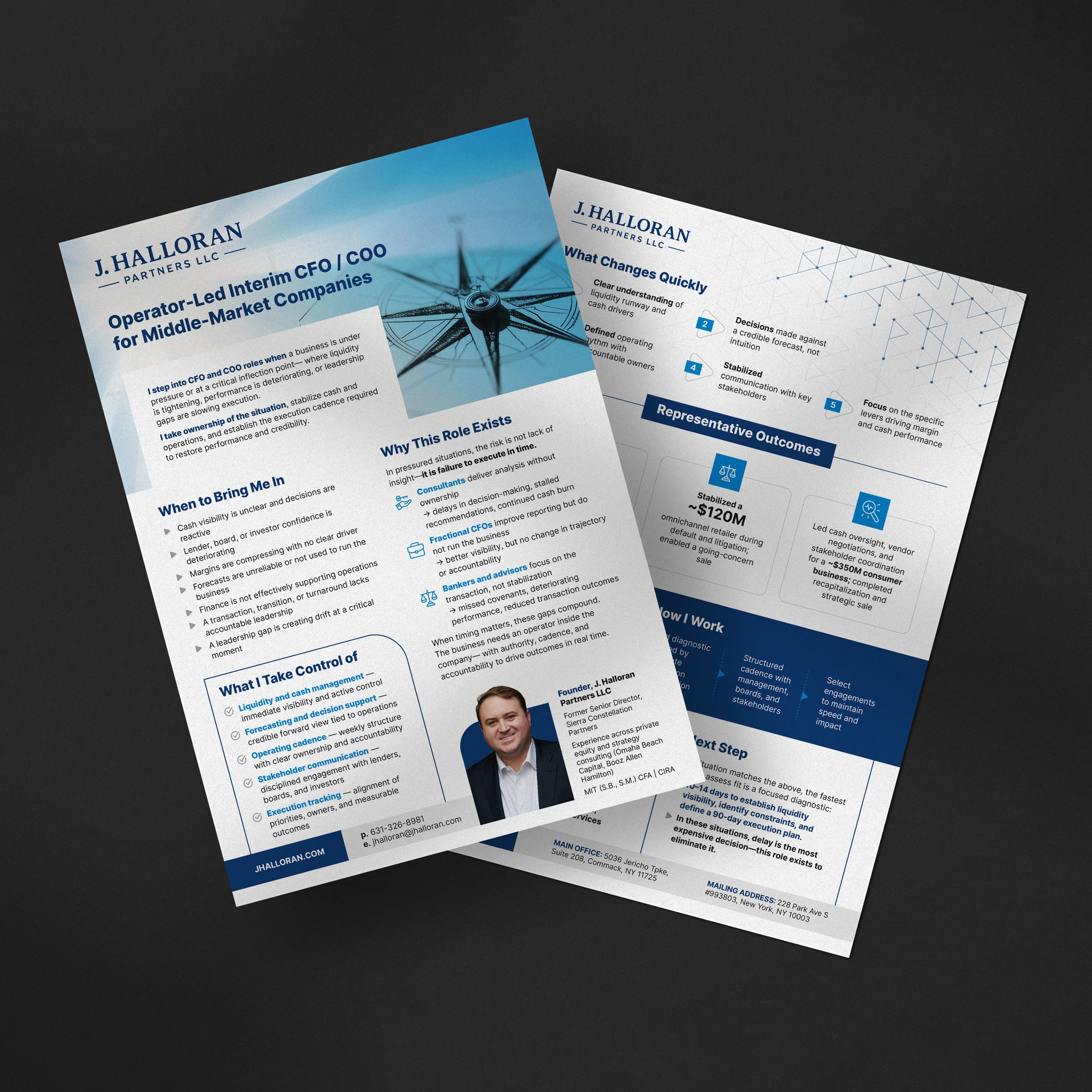 J. Halloran Partners — Executive profile · sailing direction